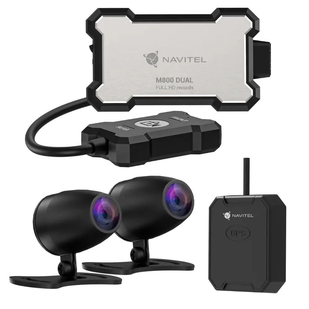 Navitel M800 DUAL DVR motoros kamera Navitel M800 DUAL DVR motoros kamera
