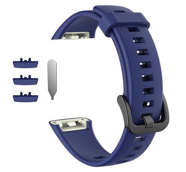 Pótszíj (szilikon, állítható, 16.5 mm) SÖTÉTKÉK [Honor Band 6]