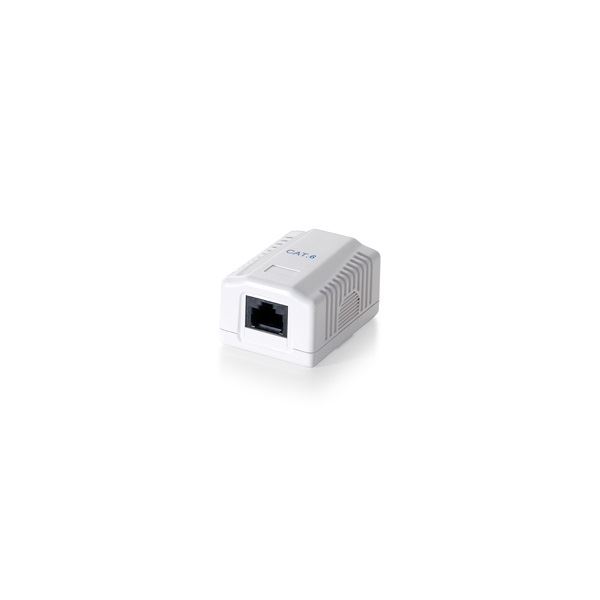 Equip Fali aljzat Cat6, UTP, RJ45, árnyékolatlan, fehér (235211)