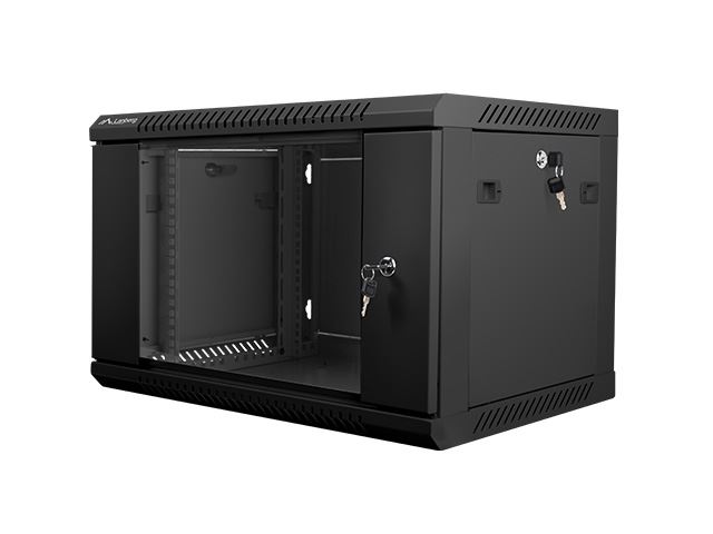 Lanberg 6U 19" fali rack szekrény 600x450mm fekete (WF01-6406-10B) Lanberg 6U 19" fali rack szekrény 600x450mm fekete (WF01-6406-10B)