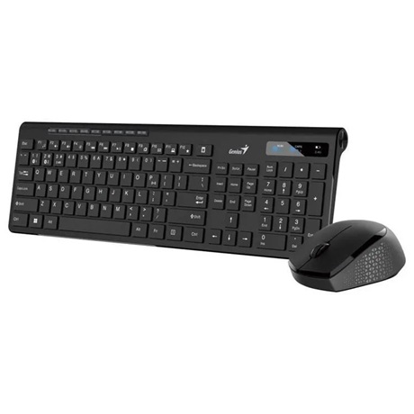 Genius SLIMSTAR 8230 Vezeték nélküli billentyűzet + egér Fekete