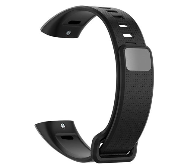 Pótszíj (szilikon, állítható, 19.5 mm) FEKETE [Honor Band 2 Pro]