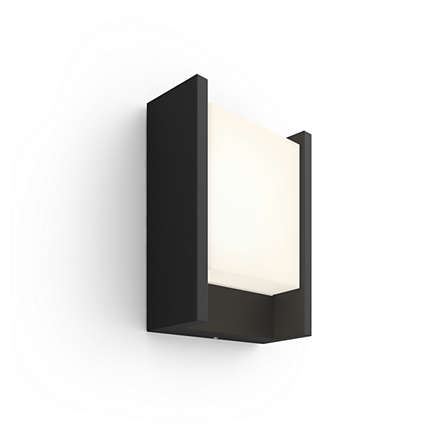 Philips Hue White Fuzo kültéri fali lámpa fekete  (17446/30/P7 / 915005732901 / 915005733101 / 915005733102)
