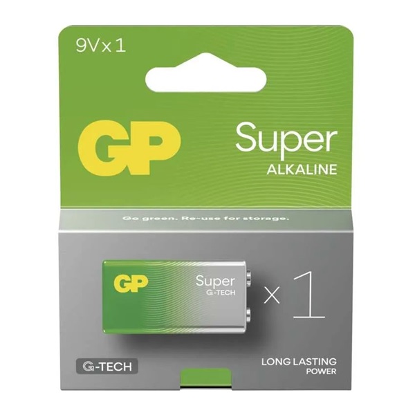 GP Super alkáli elem 9V 1db GP Super alkáli elem 9V 1db