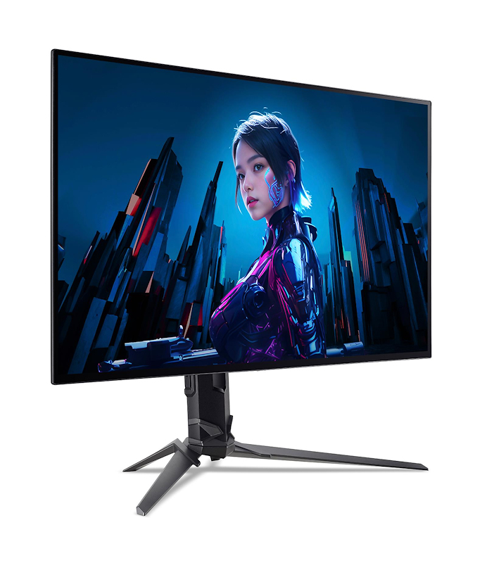 Acer 26,5" Predator X27UF3bmiipruzx Monitor - 2560x1440, QHD, OLED, QD-OLED, 480Hz, 0,01ms, Hangszóró, FreeSync, Pivot, Gamer, Fekete