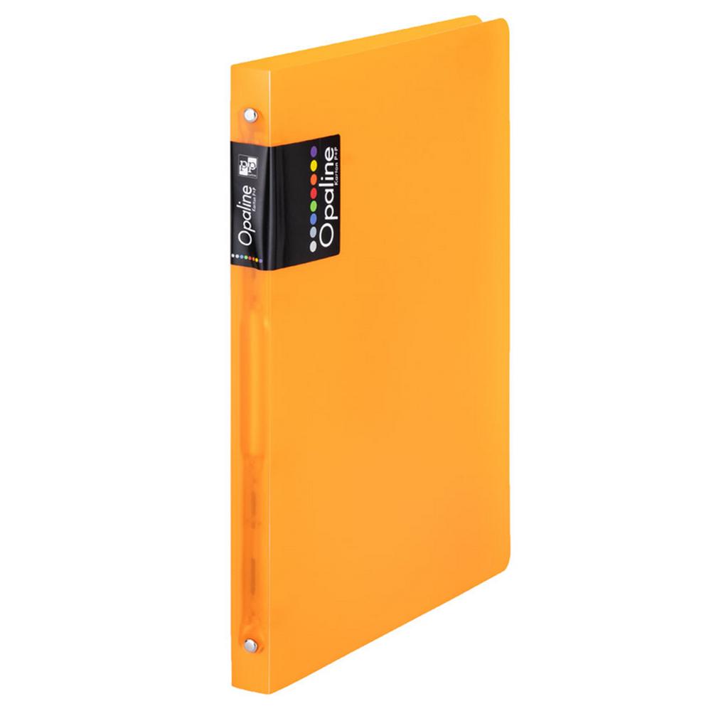 Karton Gyűrűskönyv A4, 4 gyűrűs 2cm gerinc PP,  P+P Opaline narancs (2-156)