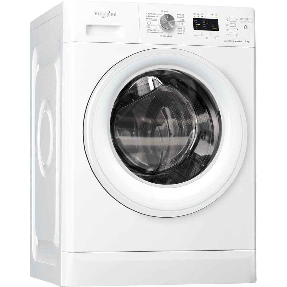 Whirlpool FFL 6238 W EE Elöltöltős mosógép – 6 kg, 1200 ford./perc, D Energiaosztály, 6. Érzék technológia, FreshCare+, SoftMove dobmozgás Whirlpool FFL 6238 W EE Elöltöltős mosógép – 6 kg, 1200 ford./perc, D Energiaosztály, 6. Érzék technológia, FreshCare+, SoftMove dobmozgás