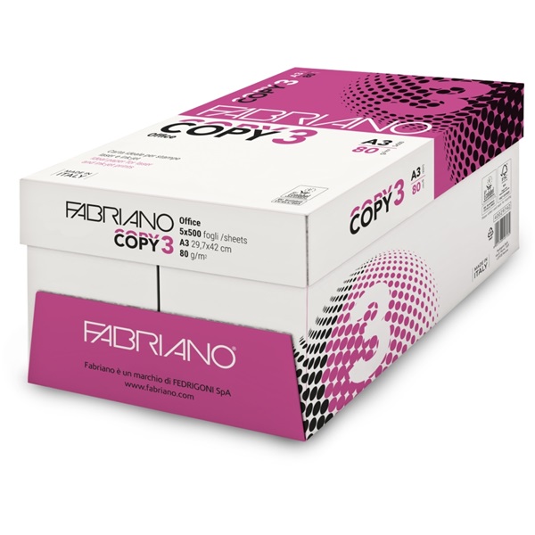 Fabriano Copy 3 Office A3 80g másolópapír Fabriano Copy 3 Office A3 80g másolópapír