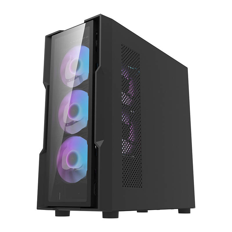 Darkflash DK431 Glass Computer Case + 4 fans (black) Darkflash DK431 Glass Computer Case + 4 fans (black)
