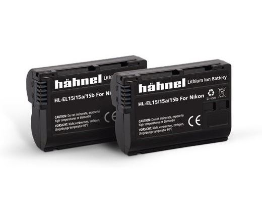 Hahnel HL-EL15HP/A/B Twin Pack akkumulátor szett (Nikon EN-EL15, 1650mAh) (1000 160.2)