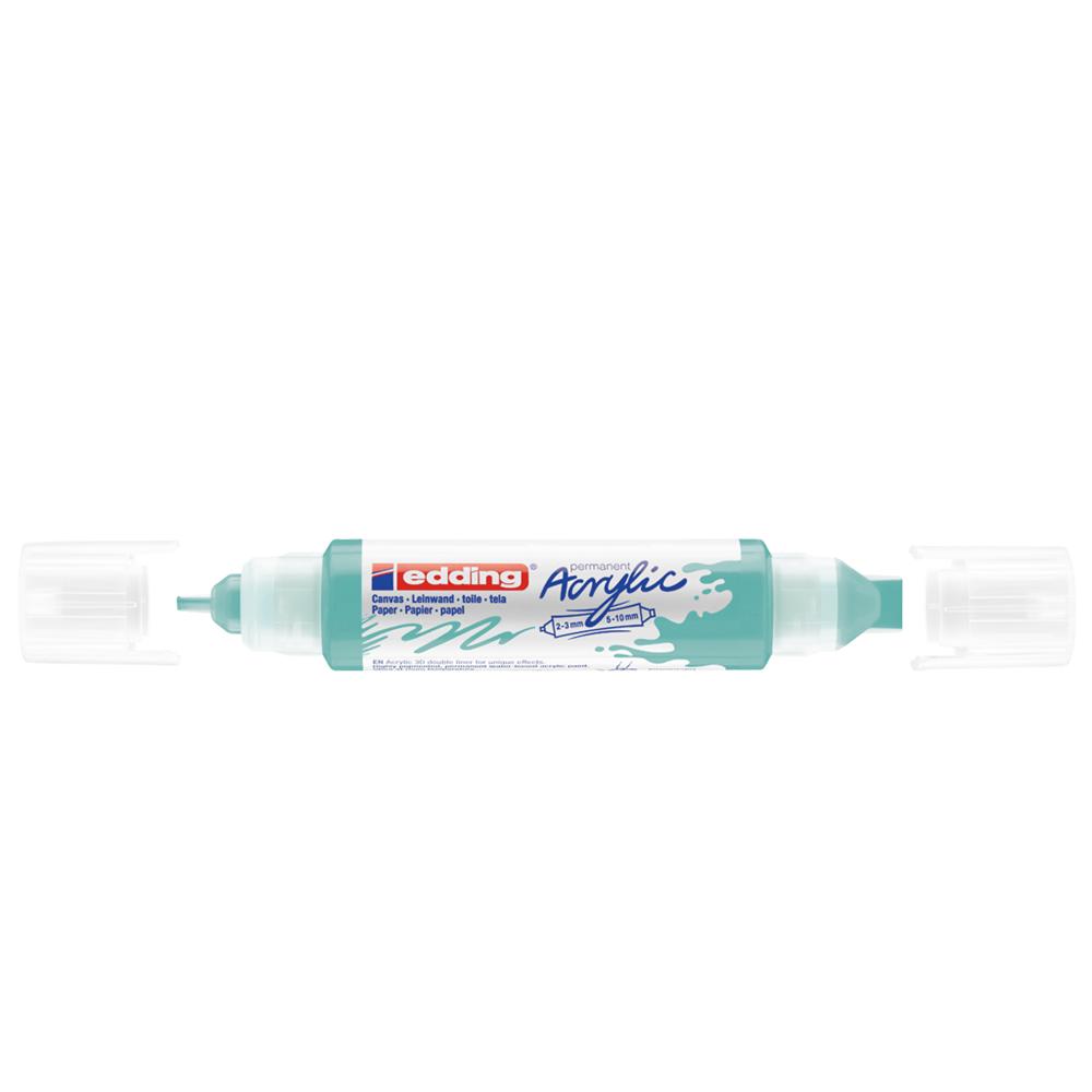 Edding Akril marker 2-3mm, és 5-10mm, 3D kétvégű  5400 türkiz (7580247024)