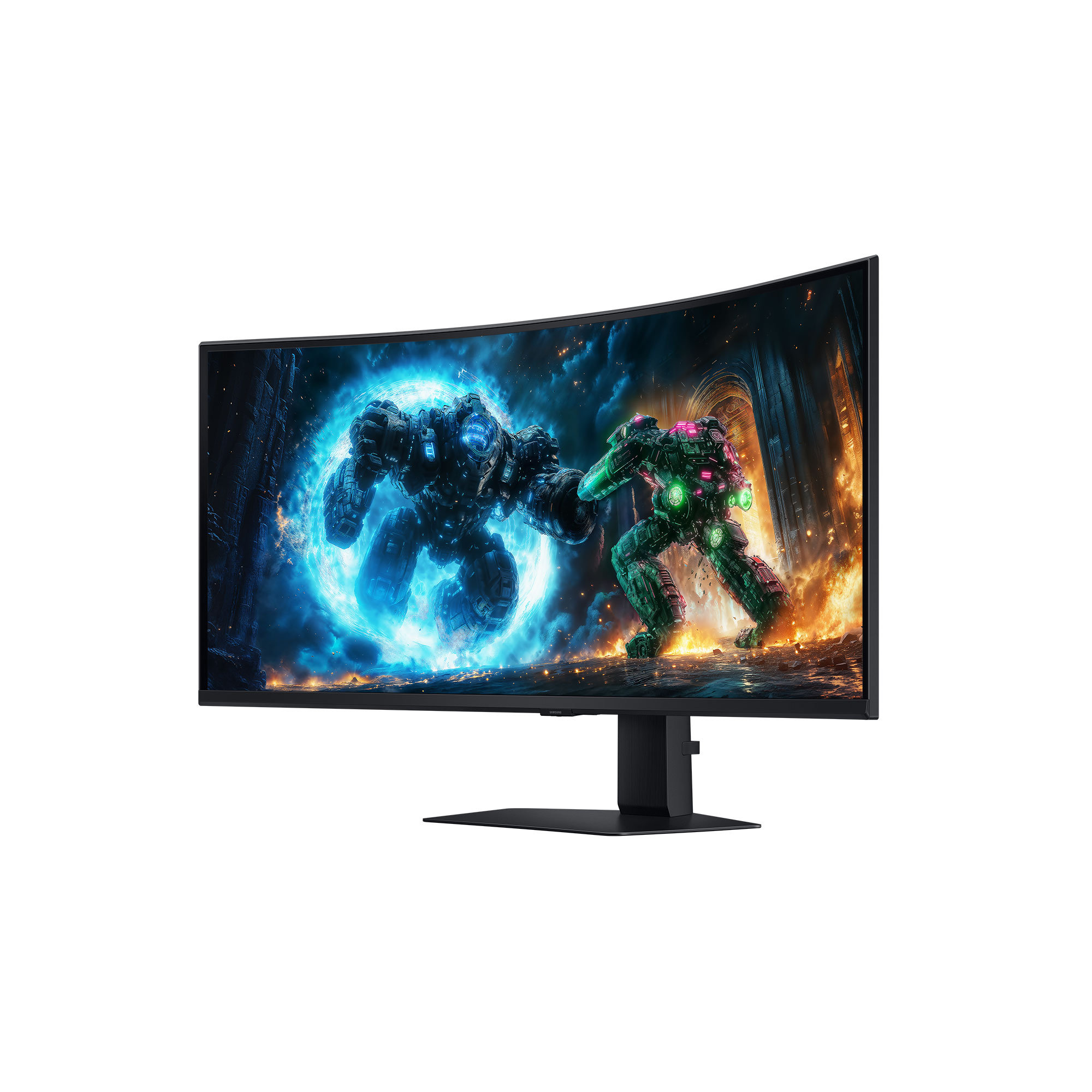 SAMSUNG 40" LS40FG750EUXEN Monitor - 5120x2160, LED, VA, 180Hz, 1ms, Ívelt, FreeSync,  RGB, Gamer, Fekete