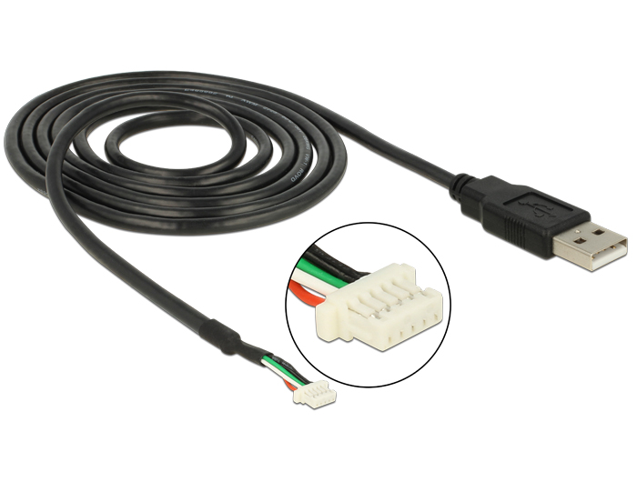 Delock modul kábel USB 2.0 A apa > 5 tűs kameradugó V1.9 1,5 m (95986)