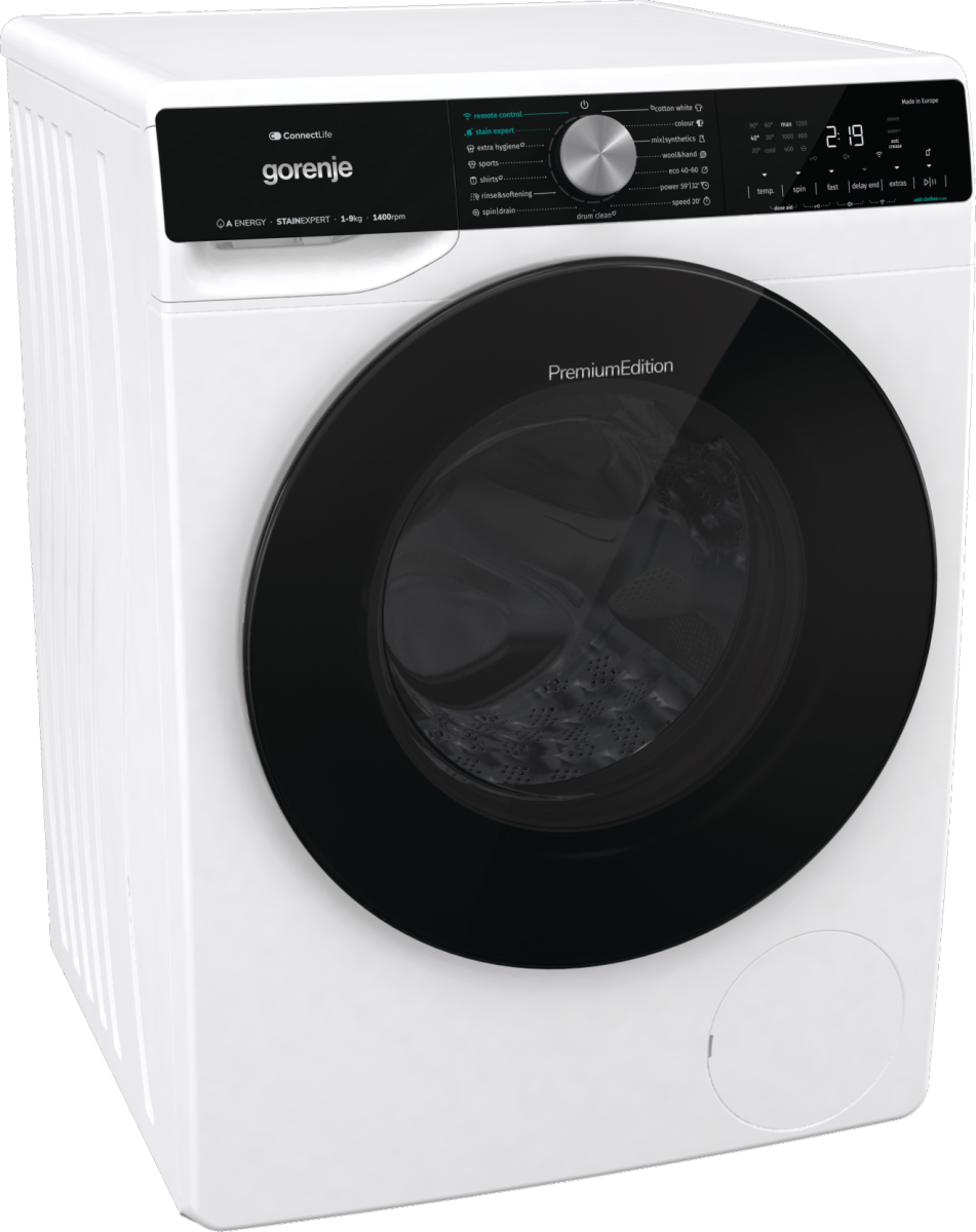 Gorenje WNS94ATWIFI Elöltöltős mosógép - 9 kg, 1400 ford./perc, A Energiaosztály, Gőz program Gorenje WNS94ATWIFI Elöltöltős mosógép - 9 kg, 1400 ford./perc, A Energiaosztály, Gőz program