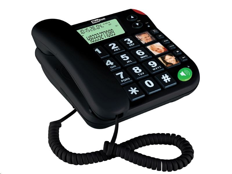 Maxcom KXT480 telefon nagy gombokkal fekete Maxcom KXT480 telefon nagy gombokkal fekete