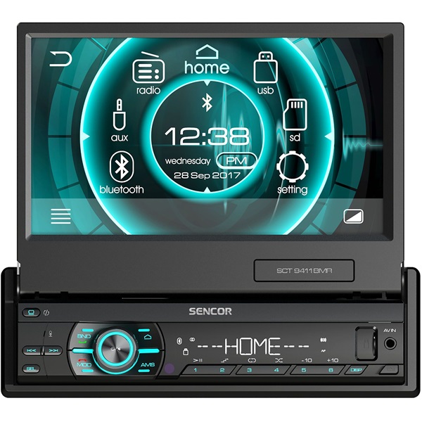 Sencor SCT 9411BMR autó rádió Bluetooth USB/SD lejátszóval Sencor SCT 9411BMR autó rádió Bluetooth USB/SD lejátszóval