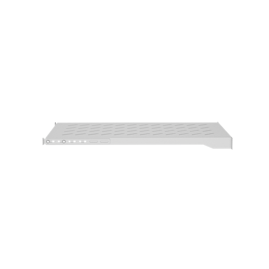 Lanberg 19" fix polc/tálca 1U/483x700mm 15kg maximum terhelhetőség szürke