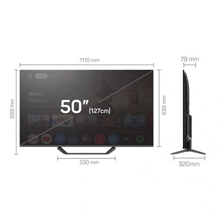 Tesla Q50E655GUS 50" UHD QLED GOOGLE SMART Televízió
