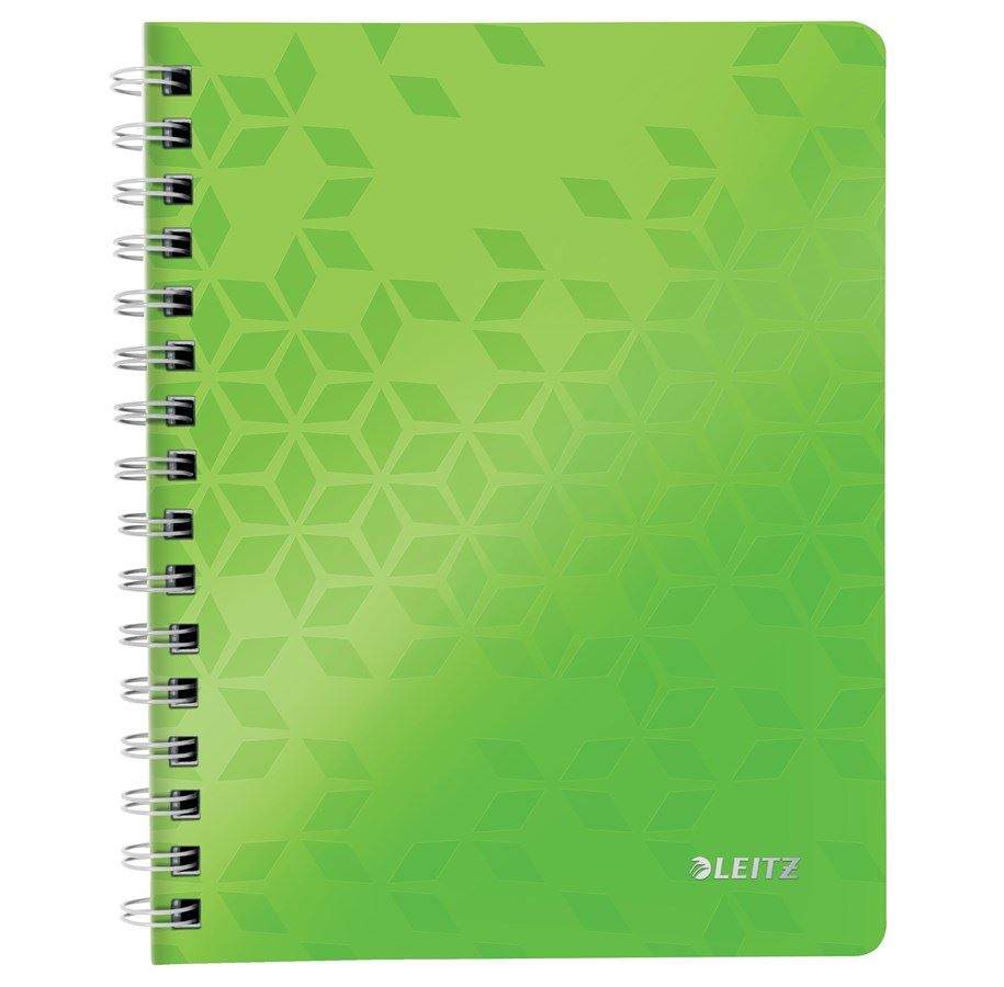 Leitz WOW spirálfüzet A5, kockás, zöld (46410054) Leitz WOW spirálfüzet A5, kockás, zöld (46410054)