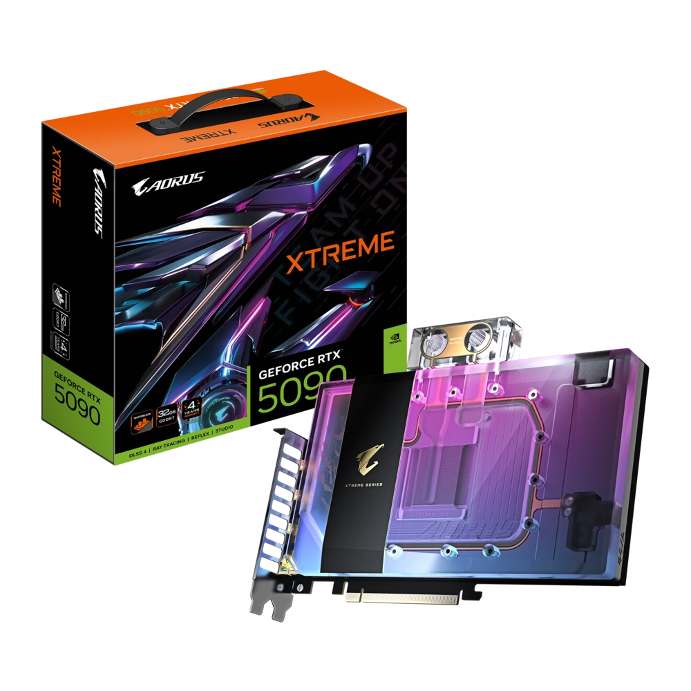 GIGABYTE AORUS GeForce RTX 5090 XTREME WATERFORCE WB 32G Videokártya