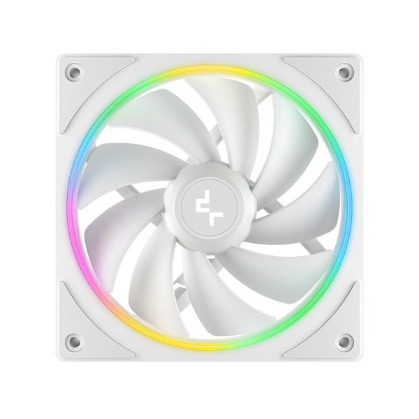 DeepCool 12cm   FL12 SE WH (3in1)  28.67dB  max.86,20 m3/h  3x12cm  3pin  hydro bearing ház hűtésre  RGB  PWM Cooler