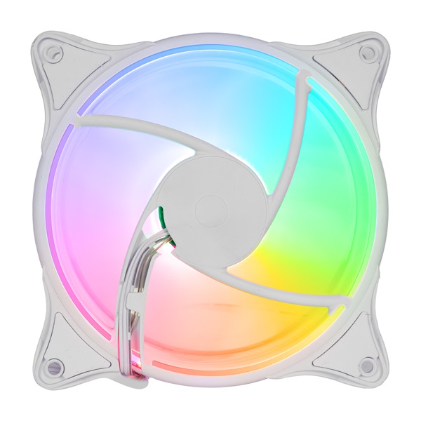 Rampage Cooler 12cm   GLARE F50 Rainbow LED Fehér