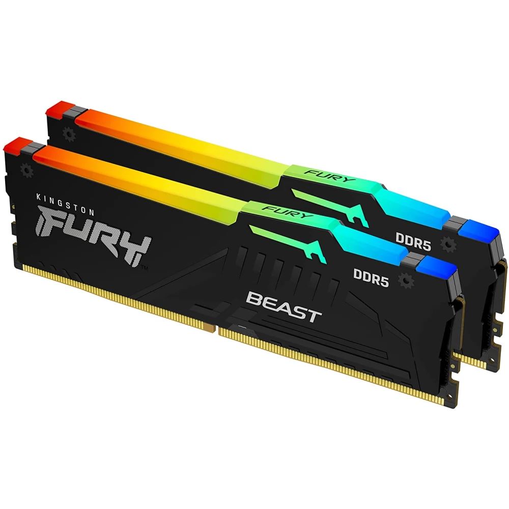 32GB 6000MHz DDR5 RAM Kingston Fury Beast RGB CL40 (2x16GB) (KF560C40BBAK2-32) 32GB 6000MHz DDR5 RAM Kingston Fury Beast RGB CL40 (2x16GB) (KF560C40BBAK2-32)