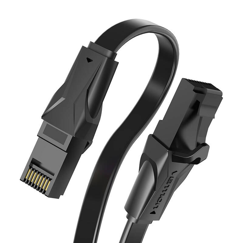 Flat UTP Category 6 Network Cable Vention IBABI 3m Black