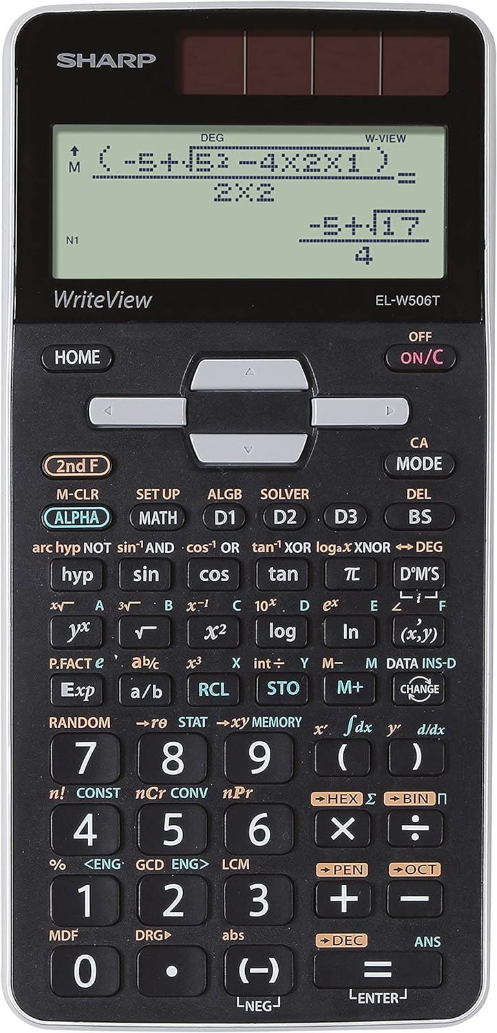 Sharp EL-W506T-GY tudományos számológép Sharp EL-W506T-GY tudományos számológép
