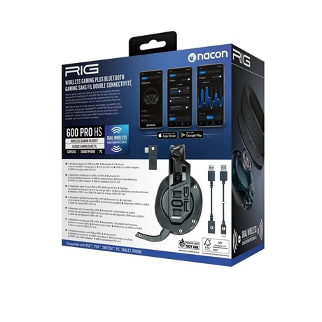 Nacon RIG 600 PRO HS gaming headset fekete