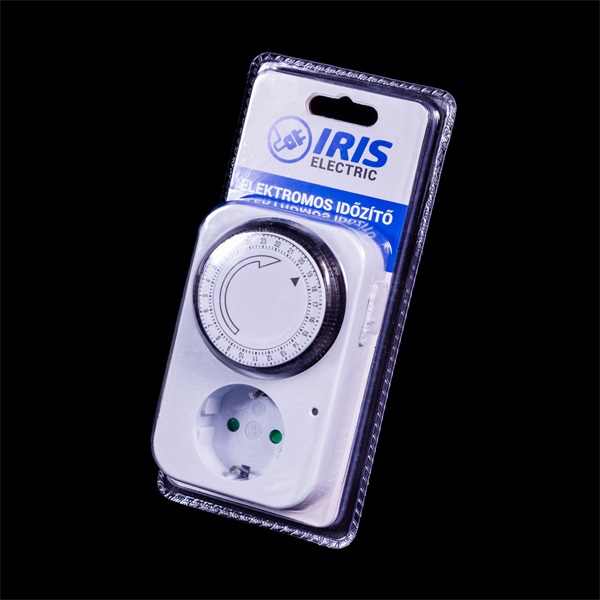 IRIS Electric IEMT-001 fali elektromos mechanikus időzítő IP20 IRIS Electric IEMT-001 fali elektromos mechanikus időzítő IP20