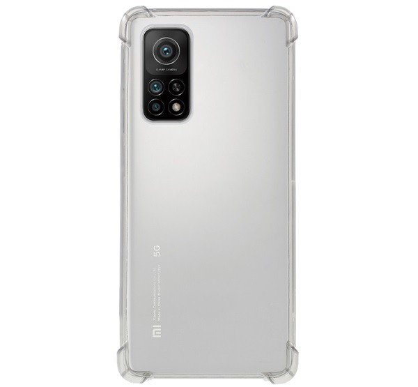 Szilikon telefonvédő (közepesen ütésálló, légpárnás sarok) ÁTLÁTSZÓ [Xiaomi Mi 10T Pro 5G]