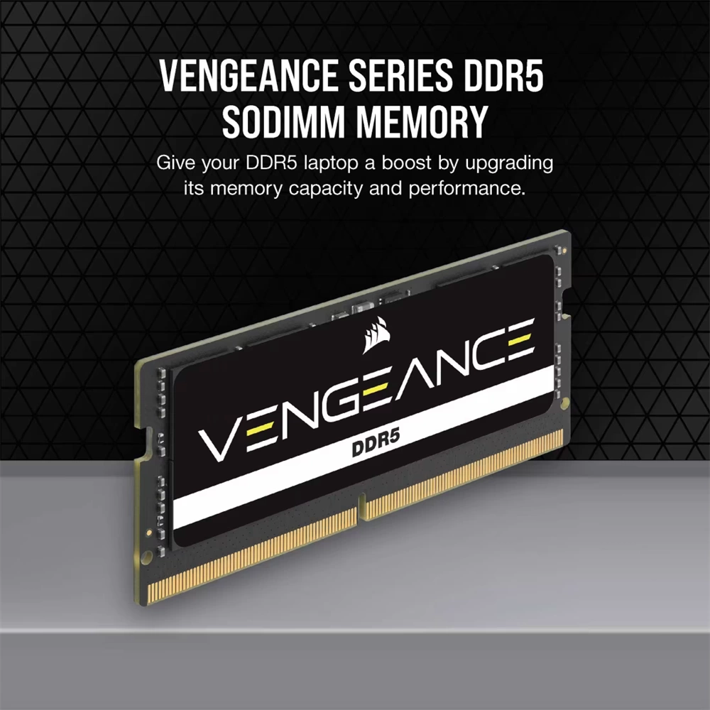Corsair 32GB DDR5 5200MHz SODIMM Vengeance Memória Fekete