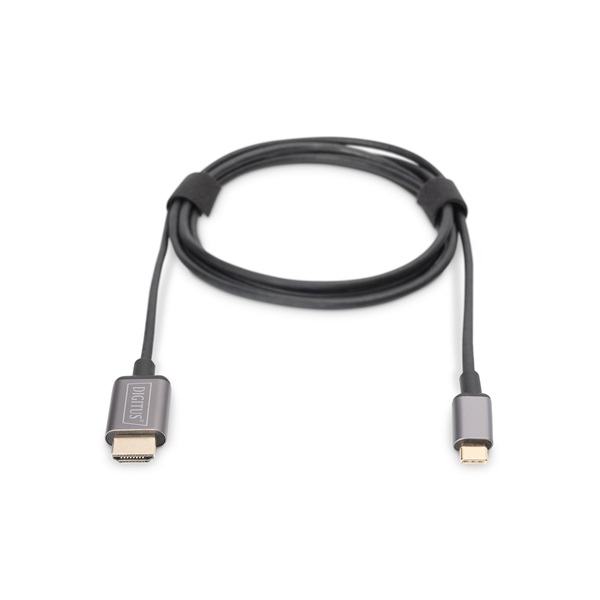 DIGITUS DA-70821 USB C - HDMI A 1,8m szürke video átalakító kábel DIGITUS DA-70821 USB C - HDMI A 1,8m szürke video átalakító kábel