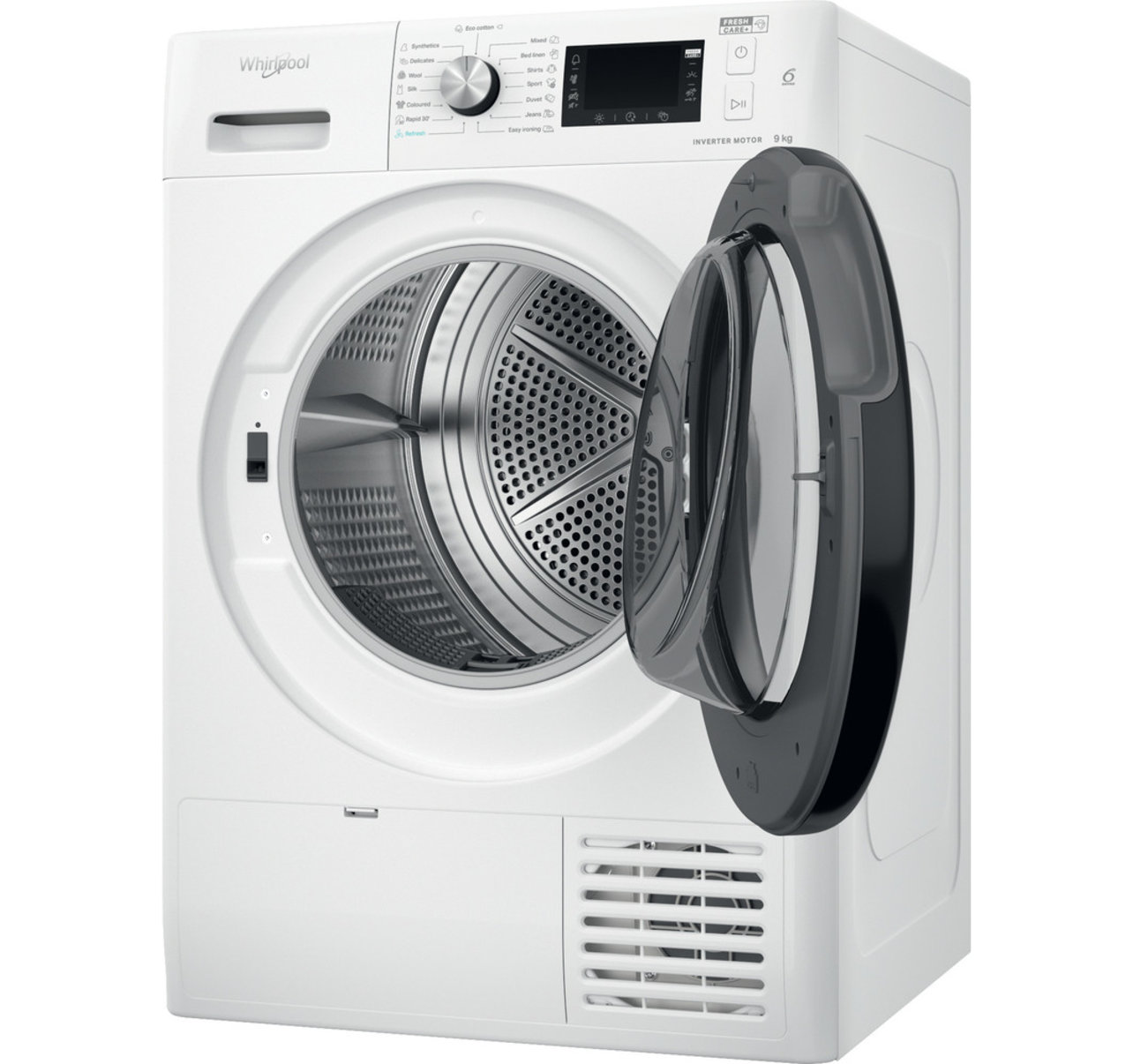 Whirlpool FFT M22 9X2B EE Hőszivattyús szárítógép – 9 Kg, A Energiaosztály, 6. Érzék technológia, Rapid Dry funkció, FreshCare+, 