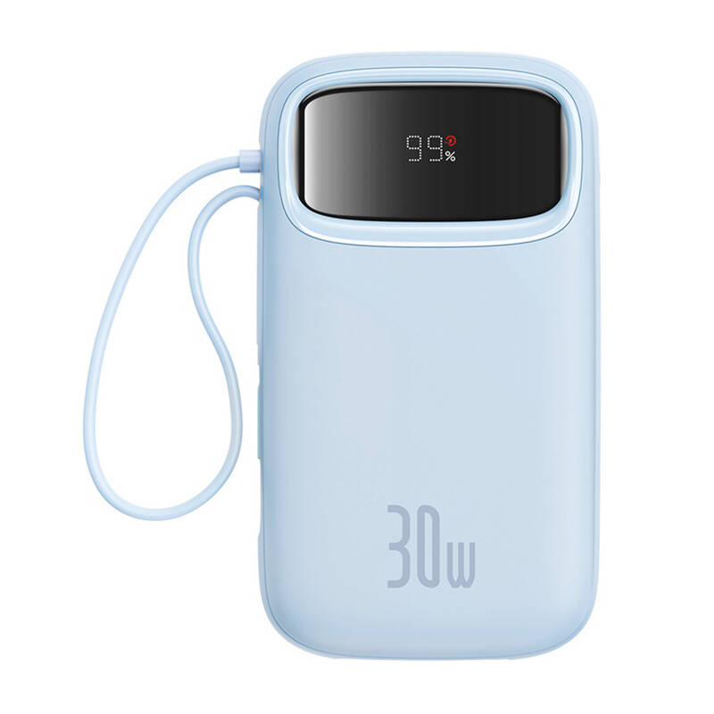Baseus QPow 2 20000mAh  30W 2xUSB-C Powerbank Kék 