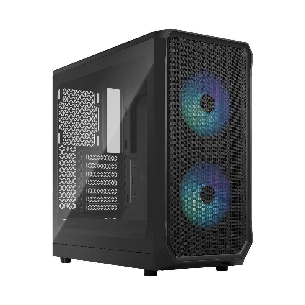 Fractal Design FD-C-FOC2A-03 Focus 2 RGB Black Clear Tint táp nélküli ablakos ház fekete Fractal Design FD-C-FOC2A-03 Focus 2 RGB Black Clear Tint táp nélküli ablakos ház fekete