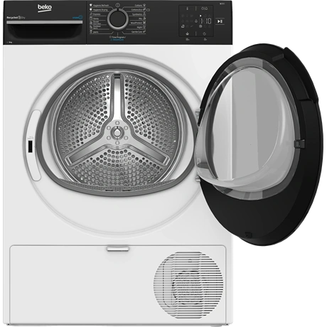Beko BM3T3924WBB Hőszivattyús szárítógép Fehér/Fekete - 9 kg, C energiaosztály