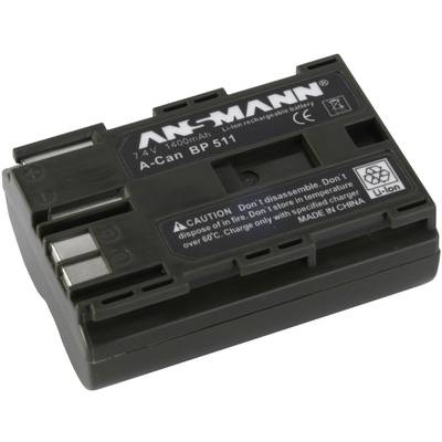 BP-511 Canon kamera akku 7,4V 1400 mAh, Ansmann BP-511 Canon kamera akku 7,4V 1400 mAh, Ansmann