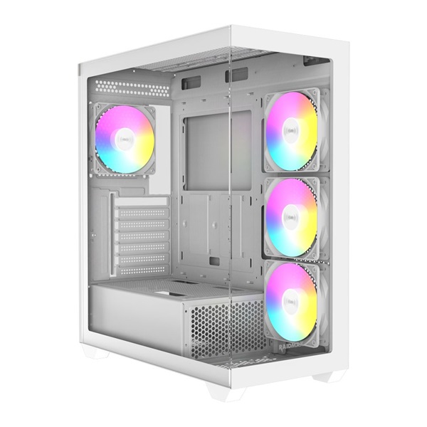 RAIDMAX i800 (táp nélküli) ablakos ATX ház Fehér