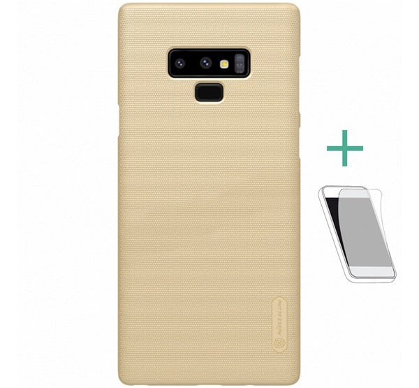 NILLKIN SUPER FROSTED műanyag telefonvédő (gumírozott, érdes felület + képernyővédő fólia) ARANY [Samsung Galaxy Note 9 (SM-N960F)]