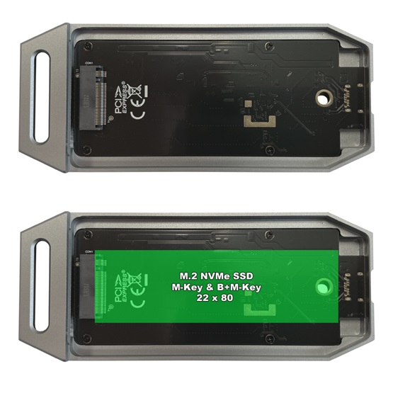  LC Power LC-M2-C-USB4 USB 4 3x2 Type C M.2 NVMe SSD Külső ház