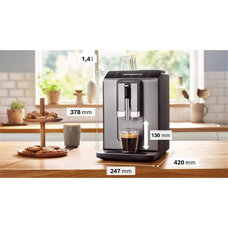 Bosch TIE20504 VeroCafe Serie 2 automata kávéfőző diamond titanium metallic