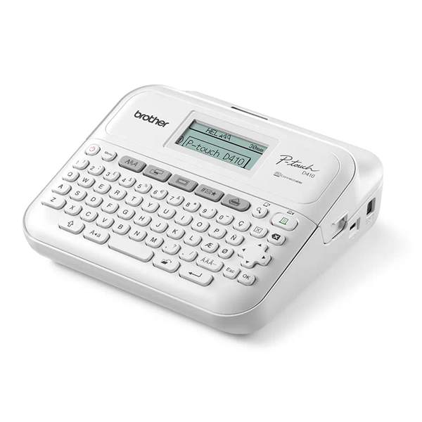 BROTHER PT-D410Y asztali TZe 3,5-18mm könnyen olvasható grafikus kijelző P-touch Címkenyomtató 