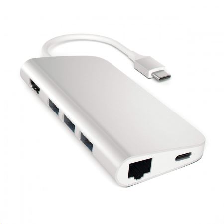 Satechi Aluminium TYPE-C Multi-Port Adapter ezüst Satechi Aluminium TYPE-C Multi-Port Adapter ezüst