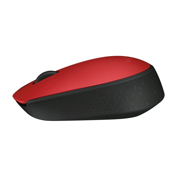 Logitech M171 vezeték nélküli egér piros-fekete (910-004641) USB