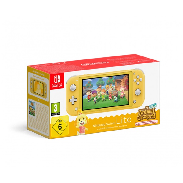 Nintendo Switch Lite Yellow + Animal Crossing: New Horizons játékkonzol csomag
