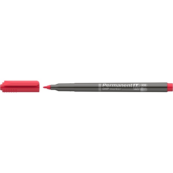 ICO OHP M 1-1,5mm piros permanent marker