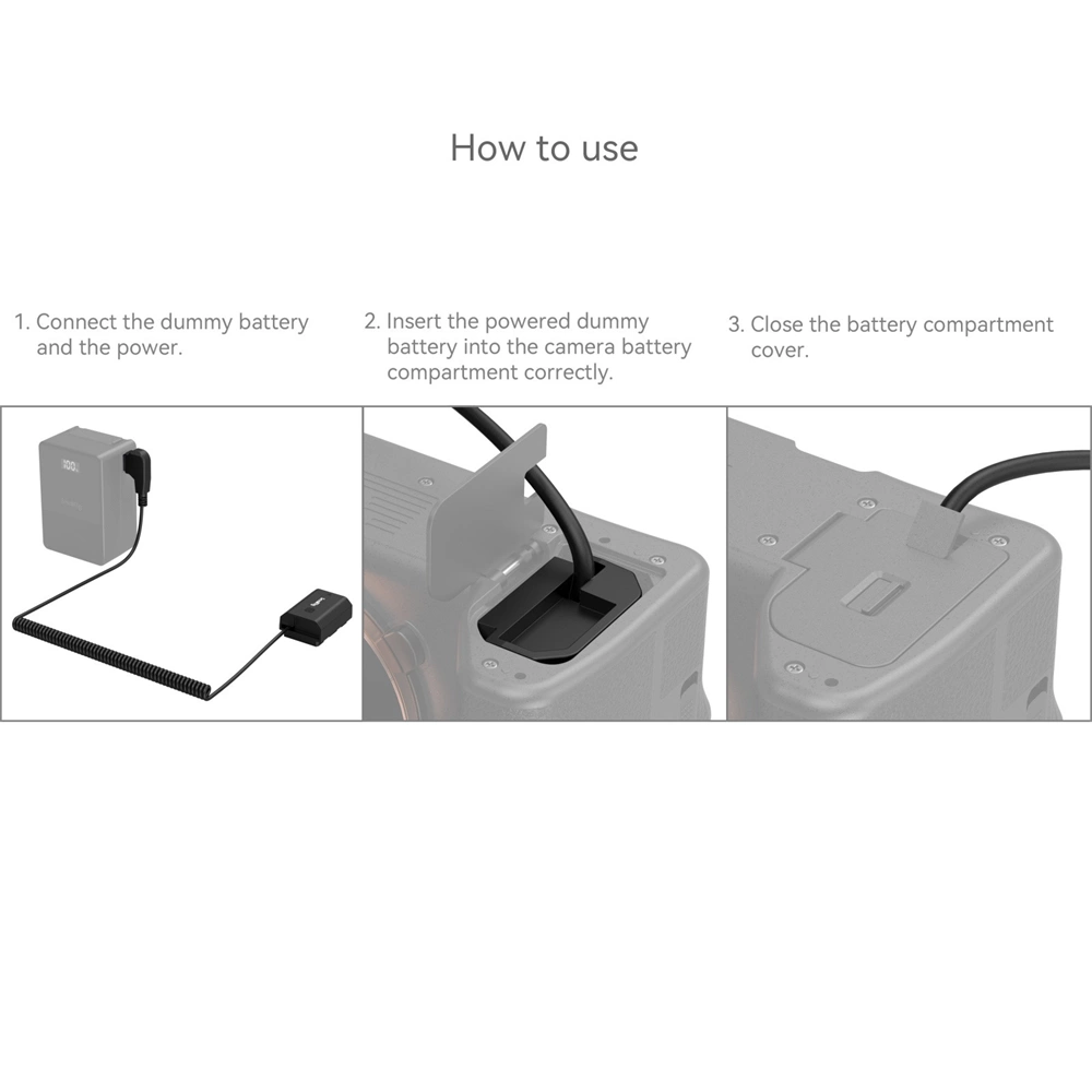 SMALLRIG D-Tap to NP-FZ100 Dummy Battery Power Cable SMALLRIG D-Tap to NP-FZ100 Dummy Battery Power Cable