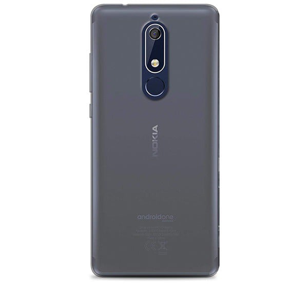 Szilikon telefonvédő (ultravékony) ÁTLÁTSZÓ [Nokia 5.1]